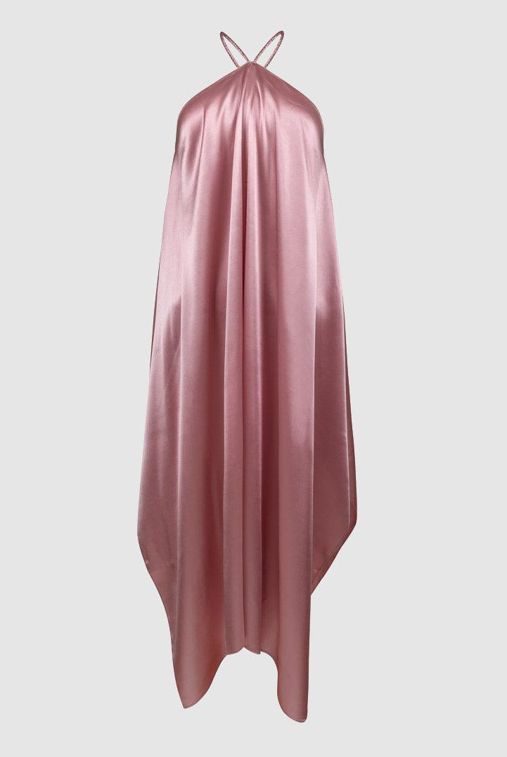 Alexandra silk dress, 12 colors - Sasha La Mer
