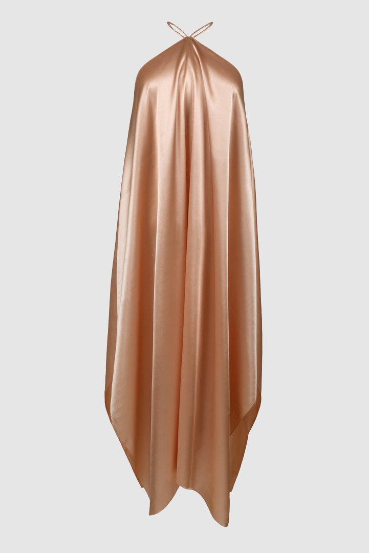 Alexandra silk dress, 12 colors - Sasha La Mer