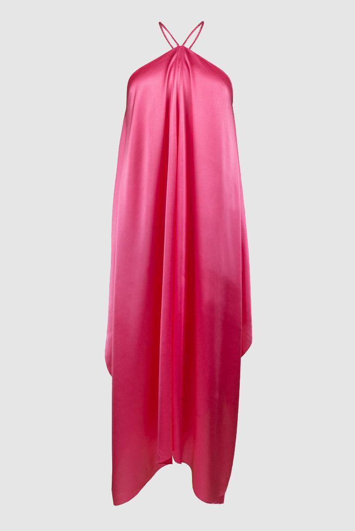 Alexandra silk dress, 12 colors - Sasha La Mer