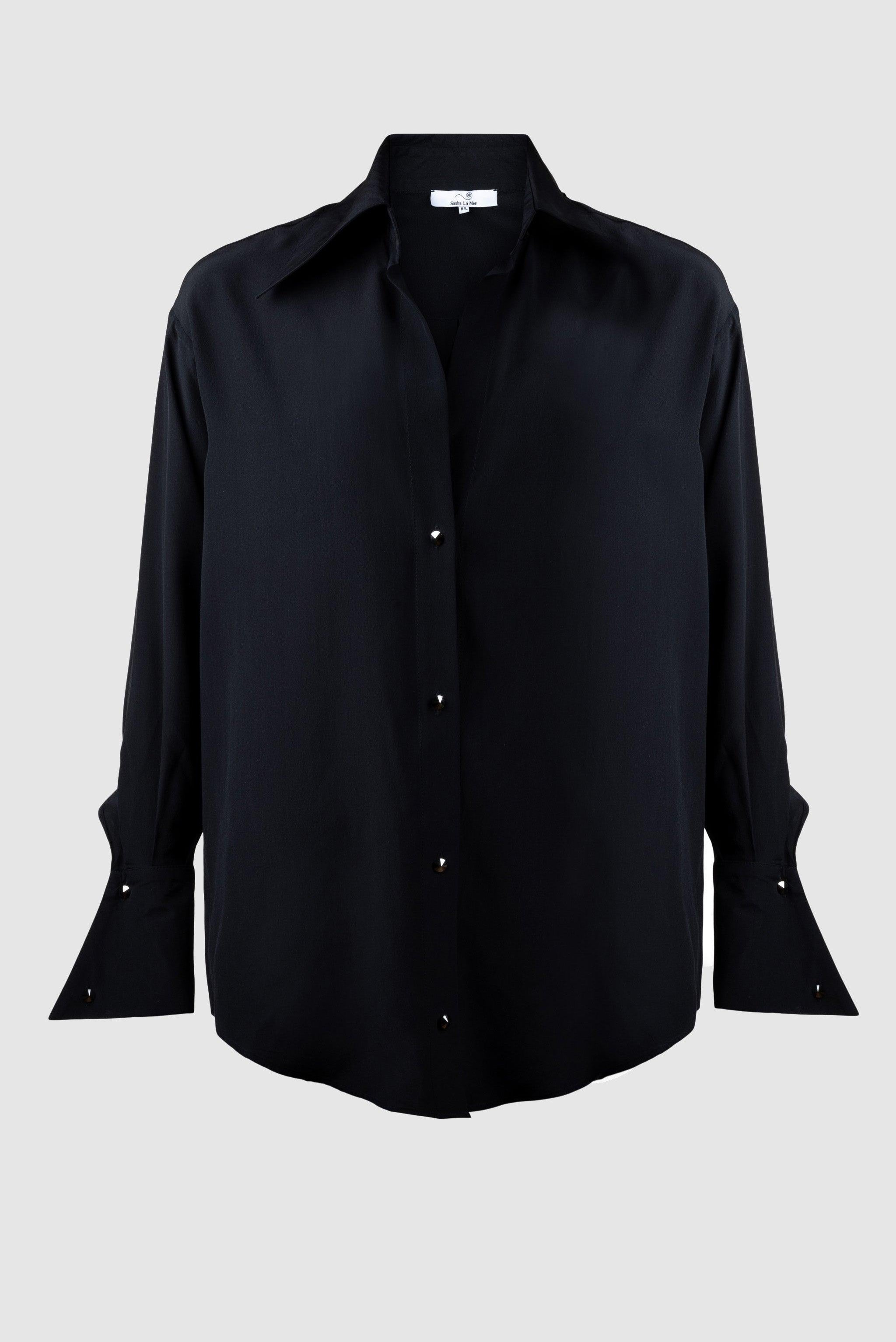 Celine pure silk shirt, 2 colors - Sasha La Mer