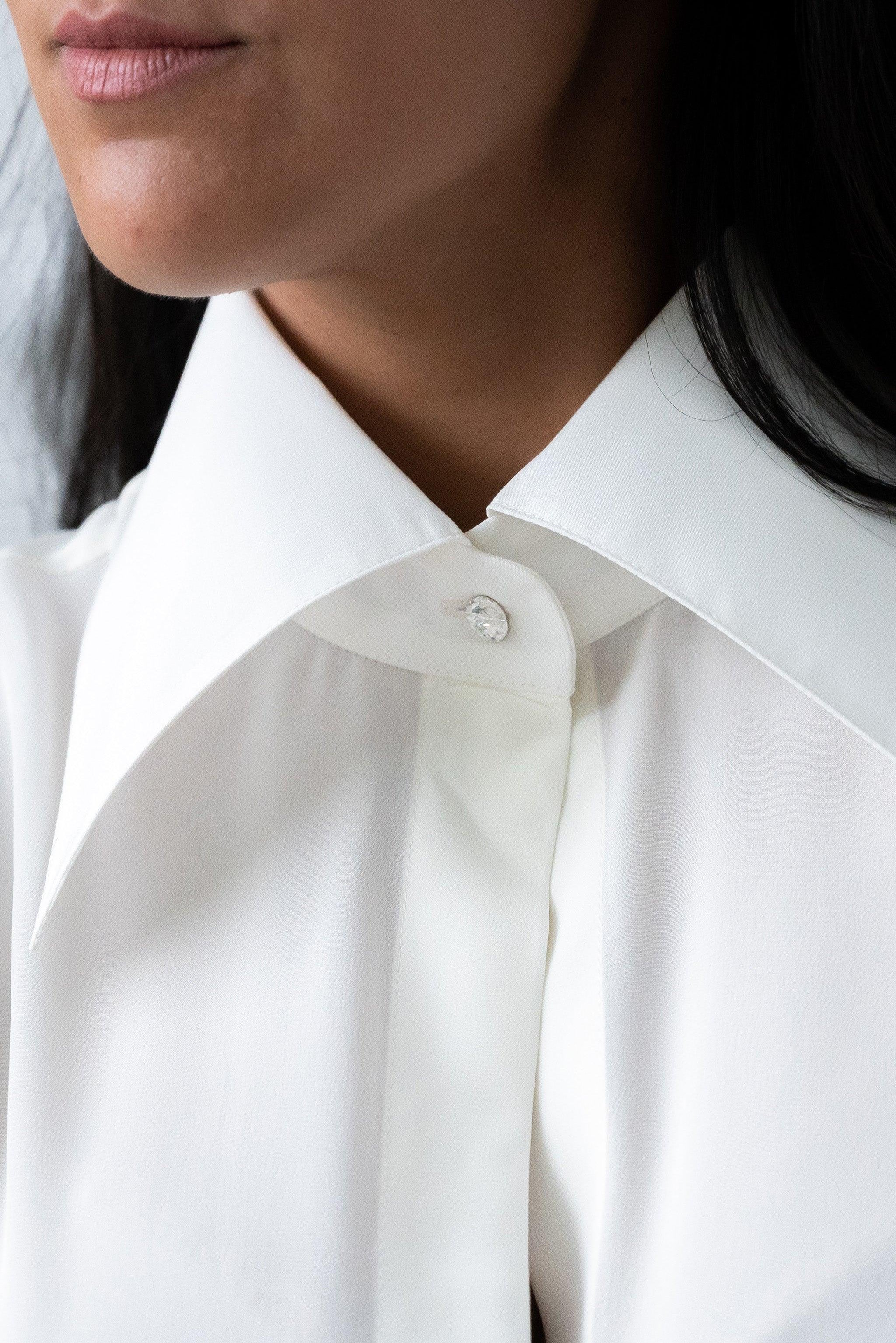Celine pure silk shirt, 2 colors - Sasha La Mer