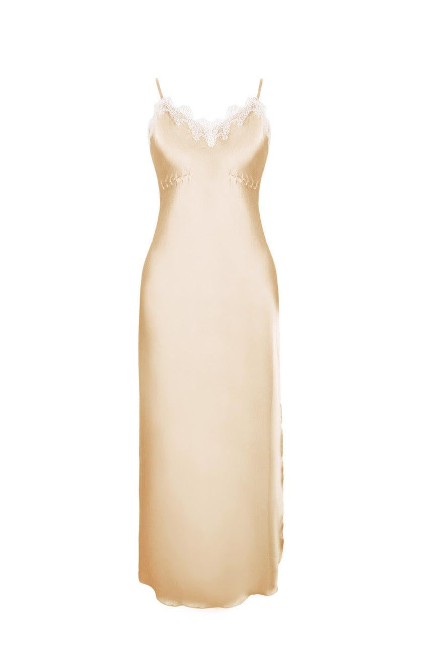 Elisabeth silk slip dress, 8 colors - Sasha La Mer