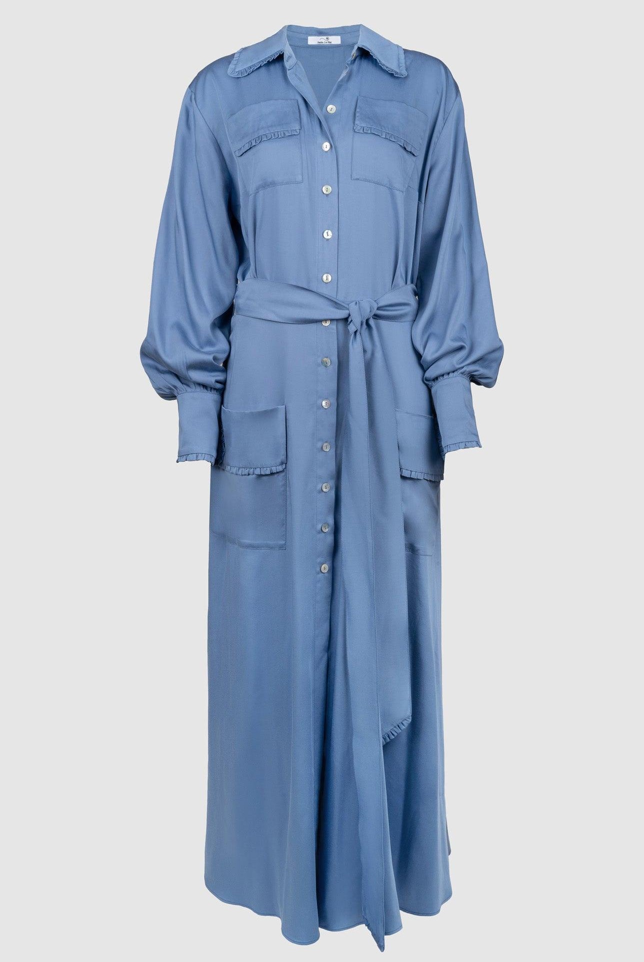 Isabella Maxi Shirt-Dress, 3 colors - Sasha La Mer
