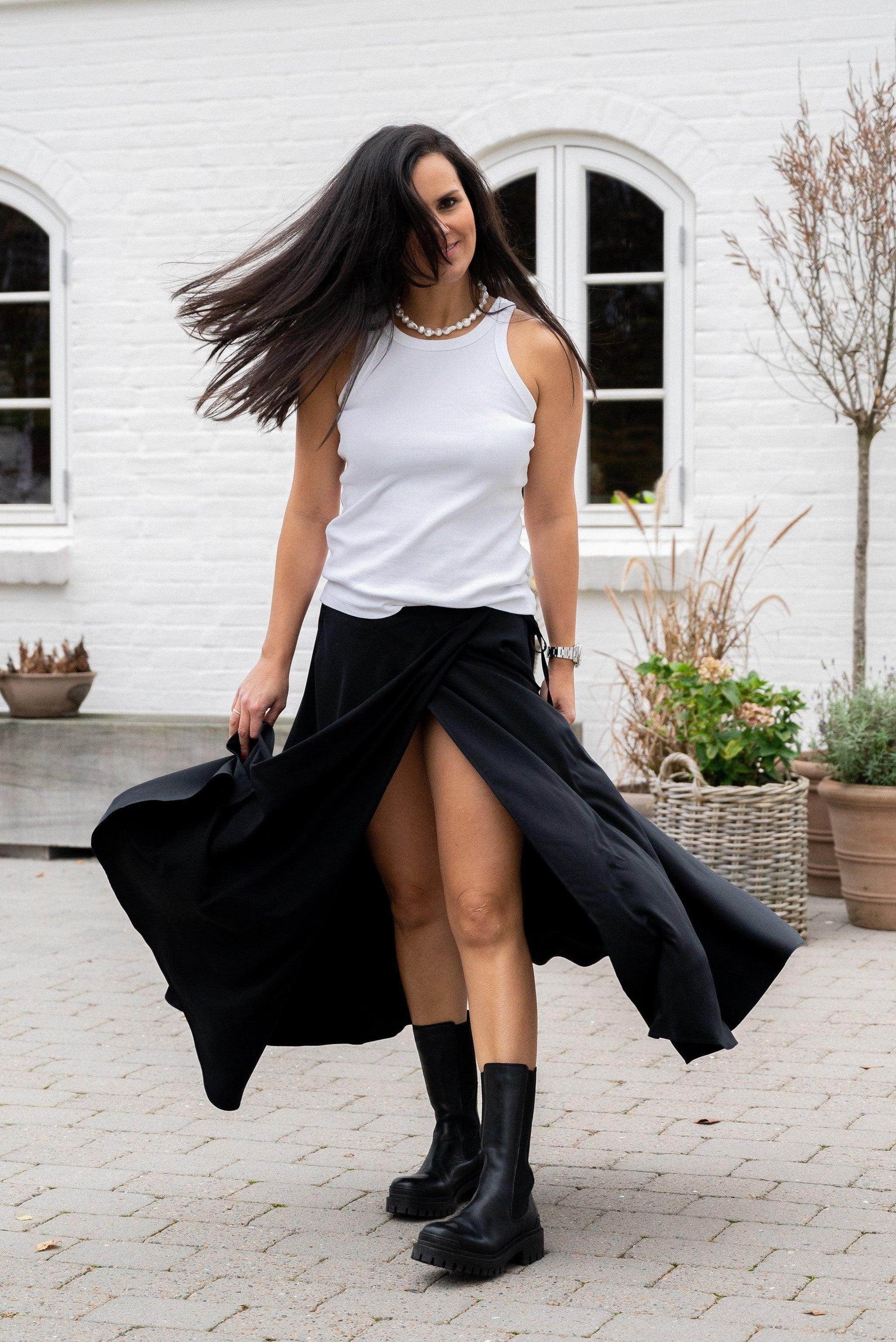 Nadia Wrap Skirt, 3 colors - Sasha La Mer