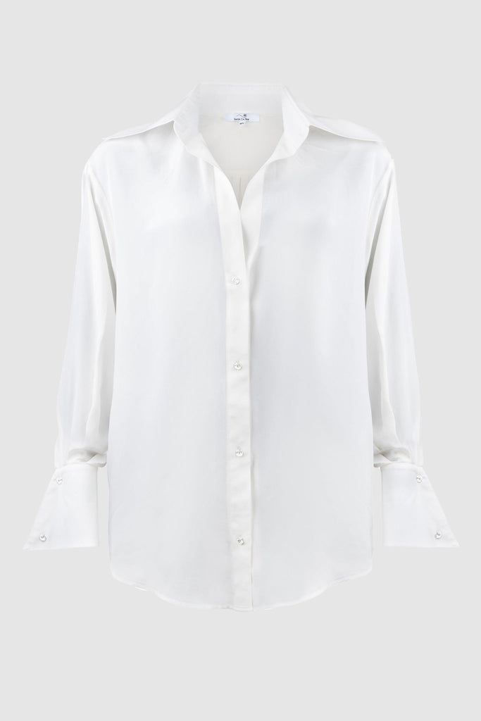 Celine pure silk shirt, 2 colors - Sasha La Mer